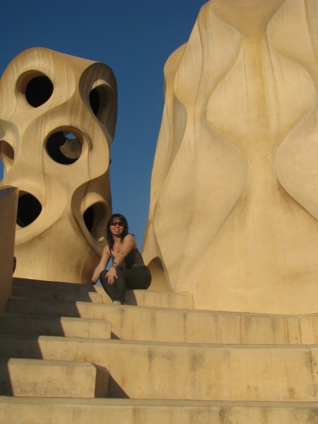 Барселона. На крыше La pedrera.