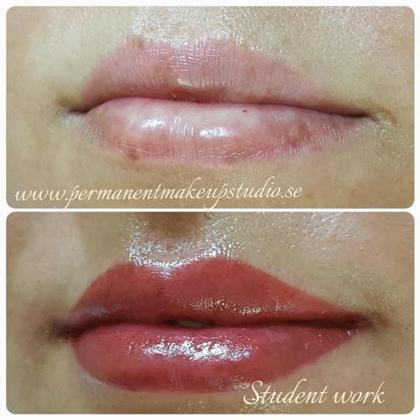 Фото в Испании от PermanentMakeup: губки в акварельний технике