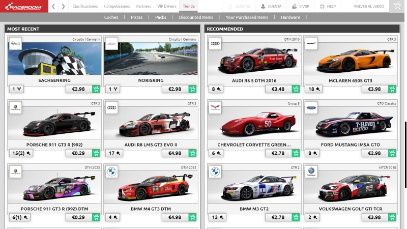 Race room content