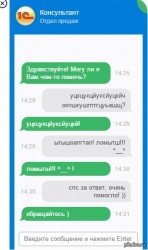 Чат с консультантом, обсуждение помощи и ответов