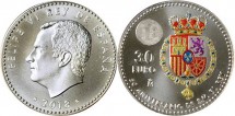 Монета 30 евро с портретом короля Испании Филиппа VI — CostaSpain.net Монета 30 евро с портретом короля Испании Филиппа VI