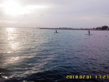 Два человека на досках для серфинга на воде