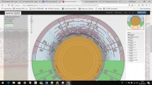 Схема seating-планировки арены с обозначением зон