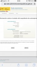 Информация о статусе запроса на вид на жительство в Испании