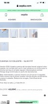 Светло-голубая рубашка с длинным рукавом и slim fit