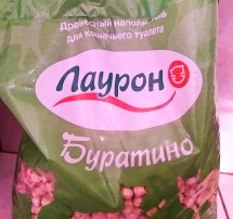 Пакет древесного наполнителя для кошачьего туалета