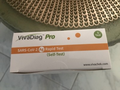 Коробка с тестом на SARS-CoV-2, 5 тестов в упаковке