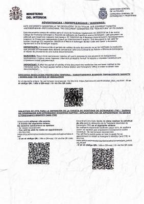 Документ с предупреждениями и инструкциями для иностранцев — CostaSpain.net Документ с предупреждениями и инструкциями для иностранцев