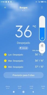 Прогноз погоды для города Бургос, 36°C, ясно в Испании