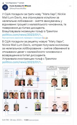 Схема с участниками дела о лоббировании и финансах