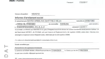 Документ о социальном обеспечении с личными данными