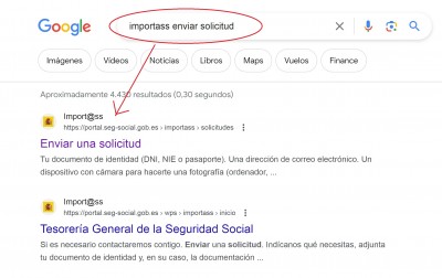 Находим сайт Seguridad Social — CostaSpain.net Находим сайт Seguridad Social