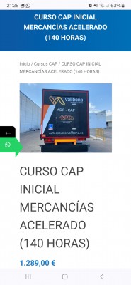 Объявление о курсе по грузовым перевозкам. Цена 1.289,00 € — CostaSpain.net Объявление о курсе по грузовым перевозкам. Цена 1.289,00 €