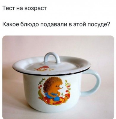 Чаша с рисунком ёжика и крышкой. Тест на возраст