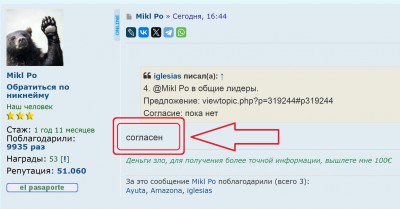 Профиль пользователя с информацией и сообщениями