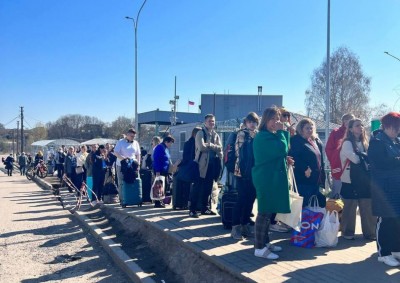 очередь на российско-эстонской границе