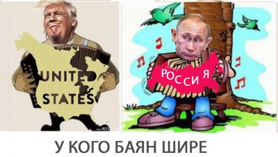 Карикатура с музыкантами из США и России — CostaSpain.net Карикатура с музыкантами из США и России