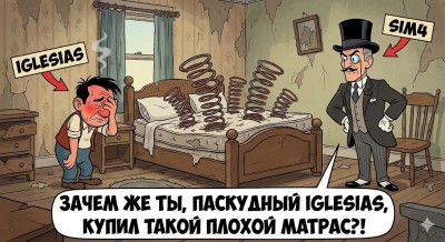 иглесиасу стыдно за некачественный матрас