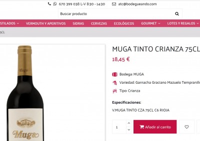 Бутылка красного вина Muga Tinto Crianza 75cl