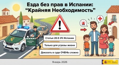 езда без прав в Испании - закон о крайней необходимости — CostaSpain.net езда без прав в Испании - закон о крайней необходимости