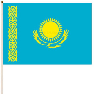Это вот он, флаг Казахстана