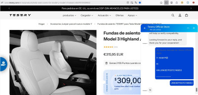 Изображение показывает белые чехлы для сидений Tesla модели 3.