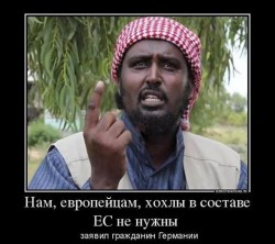 Мужчина с жестом руки, выражает мнение о Европе