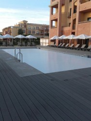 Модель Брюссель. Бассейн 3,5x10м. Белые пластины (PVC). HOTEL BARCELÓ (Huelva, España)